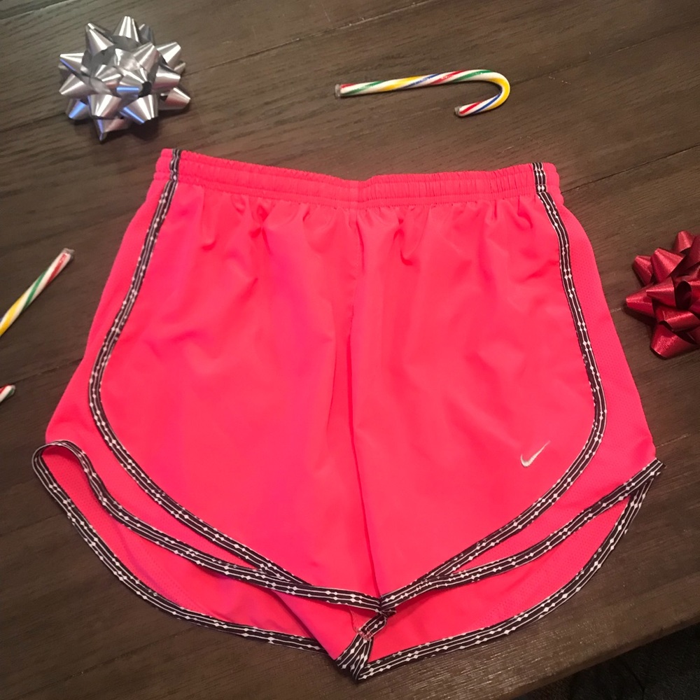 Nike neon pink shorts size M